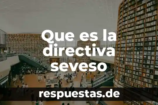 Que es ser una persona fina 4 Que es la directiva seveso