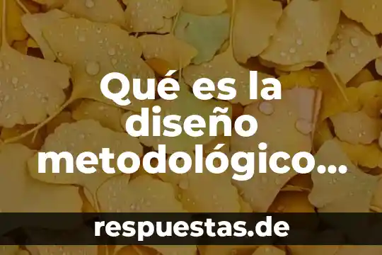 Que es marco metodologico de un proyecto 8 Qué es la diseño metodológico de hipótesis en un proyecto