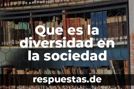 Qué es duración de la sociedad 8 Que es la diversidad en la sociedad