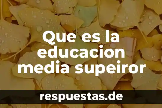 Que es la media aritmética empoderada 3 Que es la educacion media supeiror
