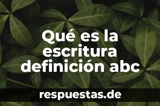 Que es la genealogía la historia definicion abc 4 Qué es la escritura definición abc
