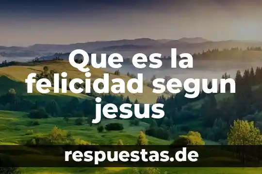 ¿Qué significa versículos donde Jesús dice que es santo? 5 Que es la felicidad segun jesus