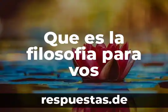 La filosofía: qué es y cómo se practica 6 Que es la filosofia para vos
