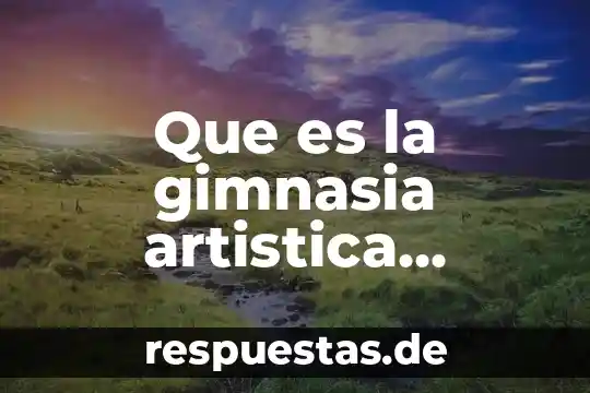 Qué es la línea artística concepto 7 Que es la gimnasia artistica masculina dibujos