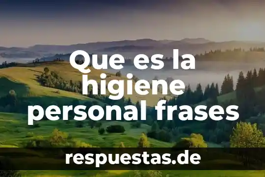 Seguridad e higiene en el trabajo que es 3 Que es la higiene personal frases