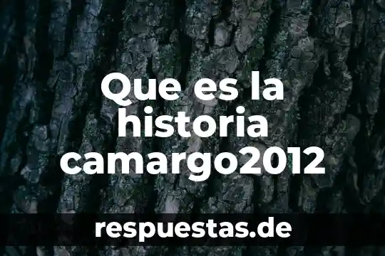 Que es la historia farmacologica 3 Que es la historia camargo2012