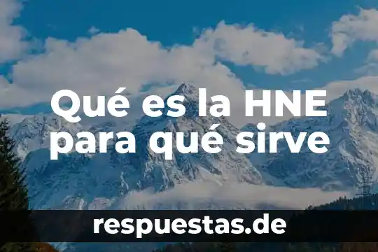 Que es filosofia y poder 4 Qué es la HNE para qué sirve