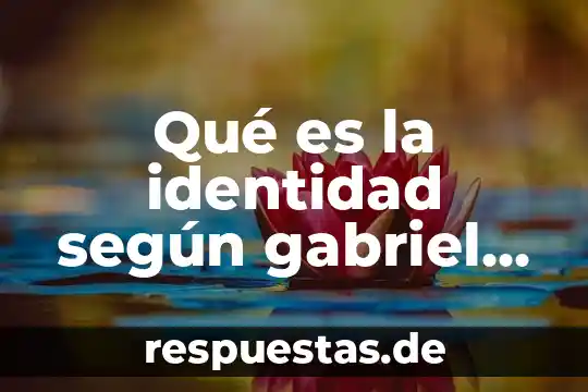 Qué es el SDI según LFT 8 Qué es la identidad según gabriel garcía marquéz