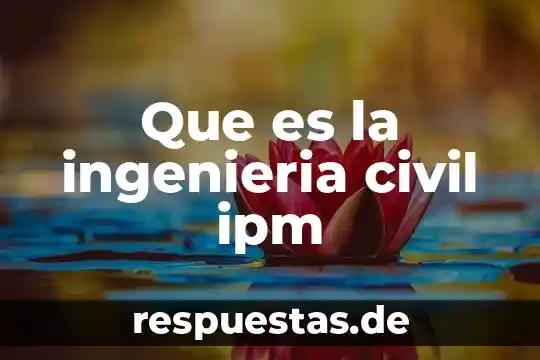 Que es la respo civil 5 Que es la ingenieria civil ipm