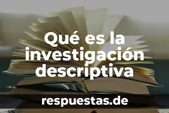 Que es una memoria descriptiva estructural 3 Qué es la investigación descriptiva