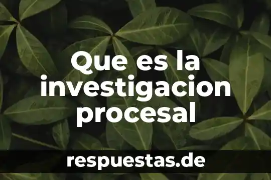 Que es el resarcimiento en derecho procesal 3 Que es la investigacion procesal