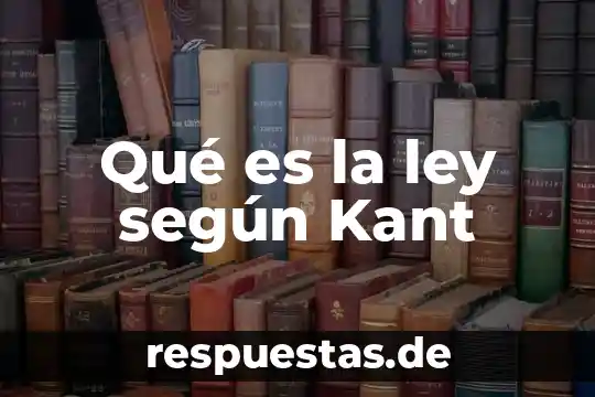 Según Kant que es una paradoja 5 Qué es la ley según Kant