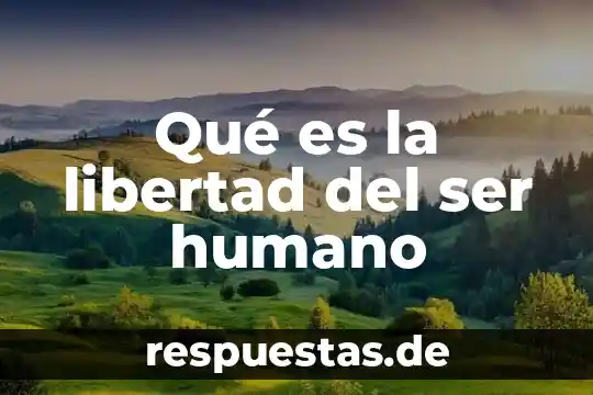 Que es ser un hispanoamericano 3 Qué es la libertad del ser humano