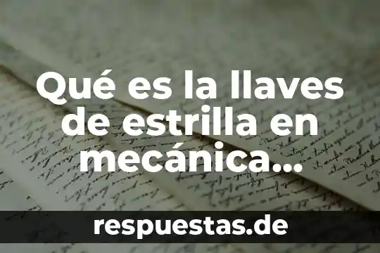Juego de llaves estriadas que es 6 Qué es la llaves de estrilla en mecánica automotriz