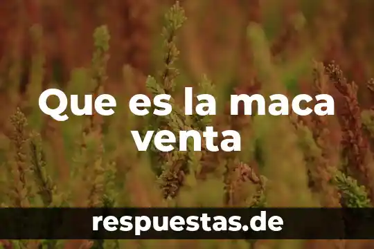 Qué es número de moles ponderales 4 Que es la maca venta