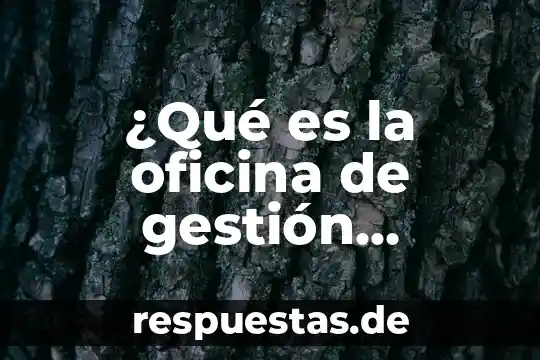 Por que es buena la libertad 7 ¿Qué es la oficina de gestión documental?