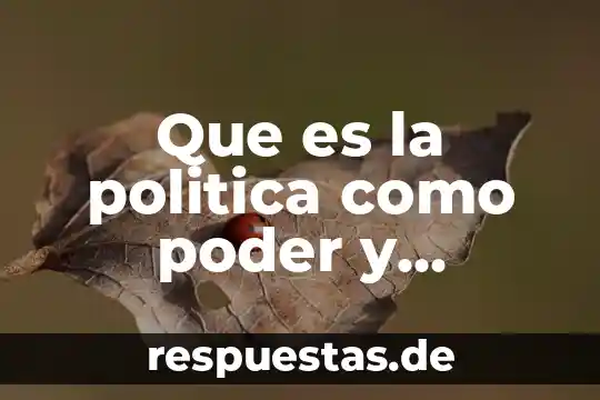 Qué es una carta poder 5 Que es la politica como poder y legitimidad
