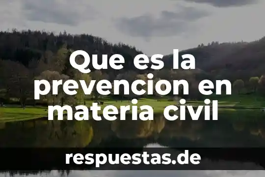 Qué es prevención en salud conclusión 5 Que es la prevencion en materia civil