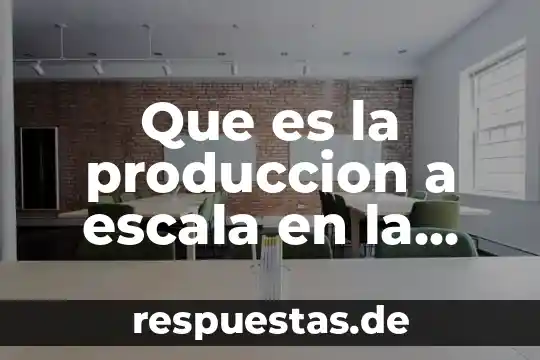 Que es este compuesto quimico bas 6 Que es la produccion a escala en la teoria economica
