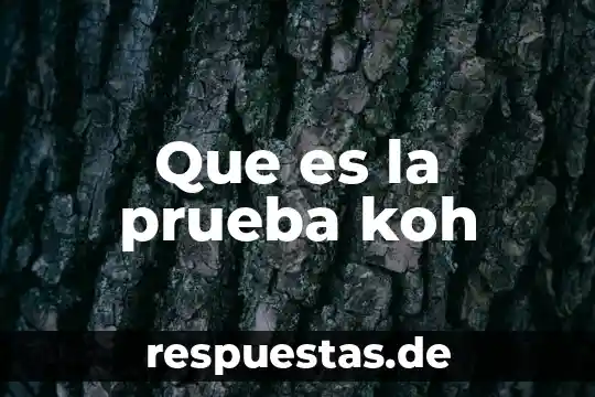 Prueba estadística rmsep que es 8 Que es la prueba koh