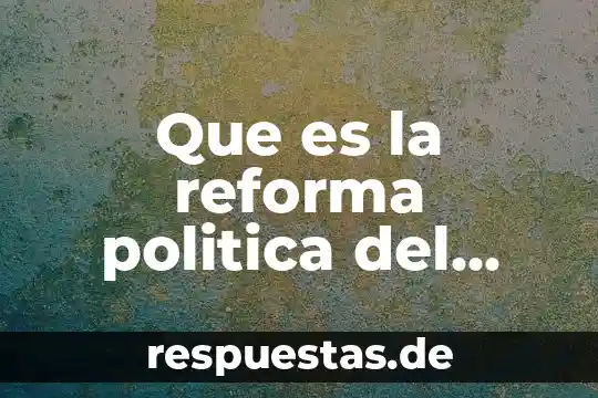 Una ley federal que es 5 Que es la reforma politica del distrito federal