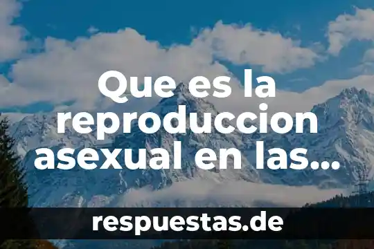 Que es la reproducción asexual del ser humano 7 Que es la reproduccion asexual en las plantas y animales