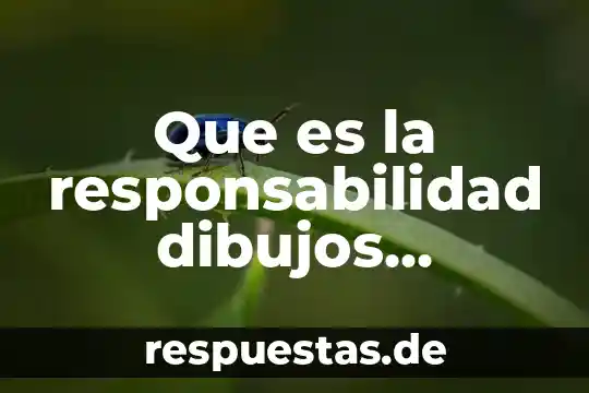 Responsabilidad ambiental que es 3 Que es la responsabilidad dibujos animados