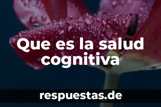 Qué es la capacidad cognitiva concepto 6 Que es la salud cognitiva