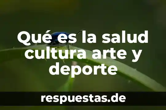 Que es ataque en el deporte en educacion fisica 8 Qué es la salud cultura arte y deporte