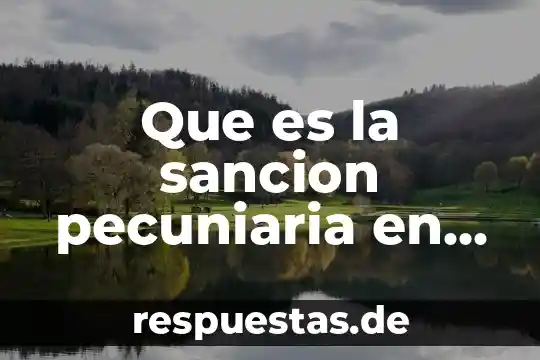 Que es la acción antijuridica y la sanción 5 Que es la sancion pecuniaria en mexico