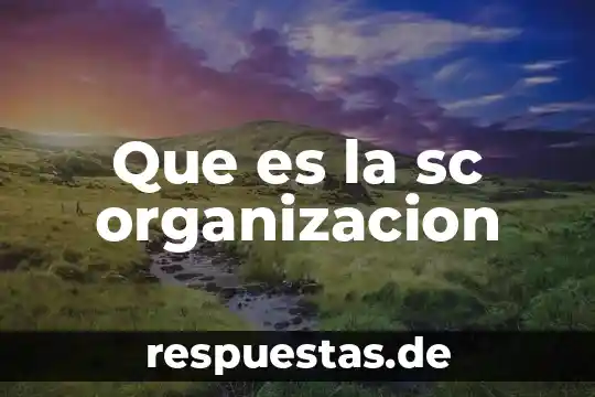 Que es explicacion organizacion del pensamiento prezi 6 Que es la sc organizacion