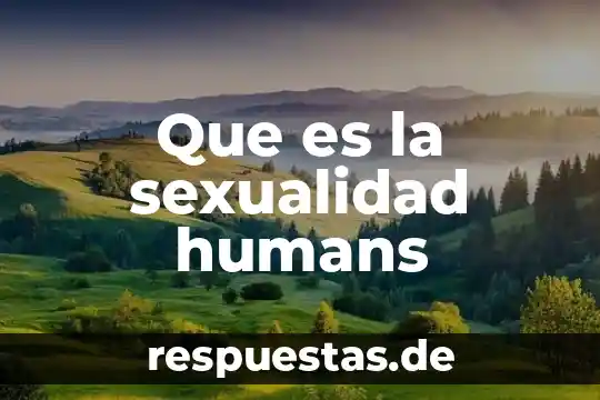 Qué es el amor y sexualidad 4 Que es la sexualidad humans