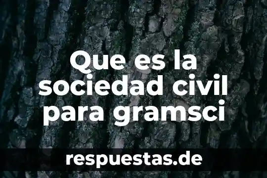 Legislación civil que es 7 Que es la sociedad civil para gramsci