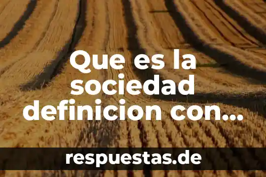 Definicion de que es un organo 6 Que es la sociedad definicion con autor