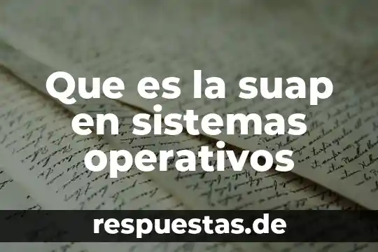 Que es seccion concepto en sistemas operativos 4 Que es la suap en sistemas operativos
