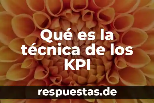 Que es el el animal gwuar 7 Qué es la técnica de los KPI