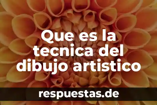 Que es la tecnica del dibujo artistico