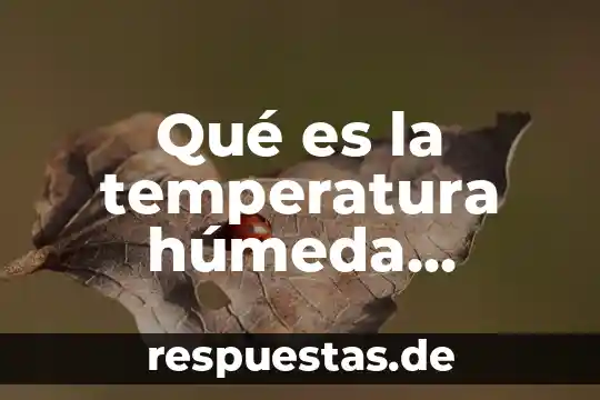 Que es el patrimonio natural para niños 5 Qué es la temperatura húmeda natural