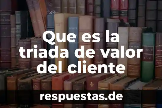 Que es la triada de valor del cliente