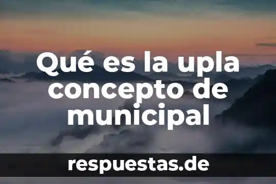 Que es intrapreneur concepto 6 Qué es la upla concepto de municipal