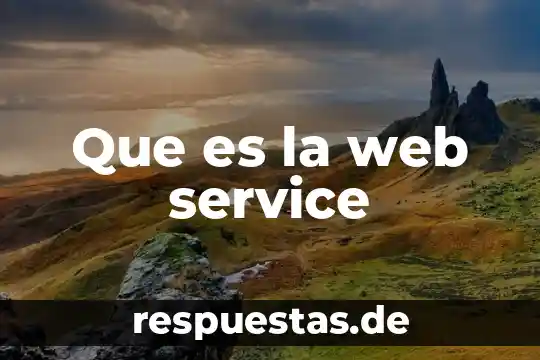 Que es la web service