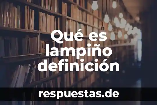 Qué es lampiño definición