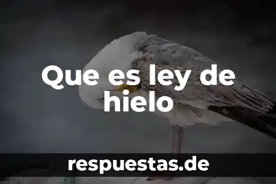 Animal que es como el toro de hielo 5 Que es ley de hielo