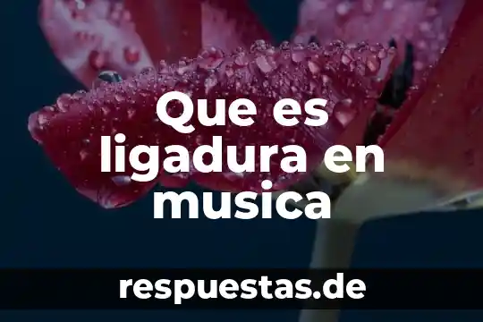 Qué es la música italiana 4 Que es ligadura en musica