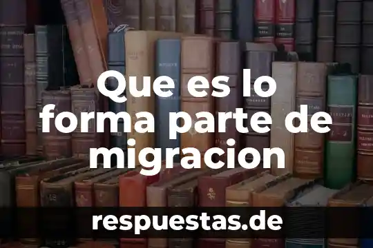 Que es ser parte de una sociedad 6 Que es lo forma parte de migracion