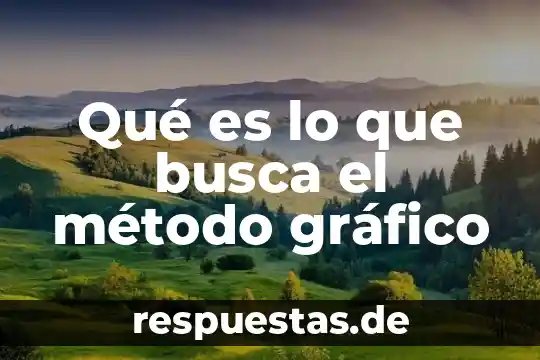 Método intuitivo que es 5 Qué es lo que busca el método gráfico