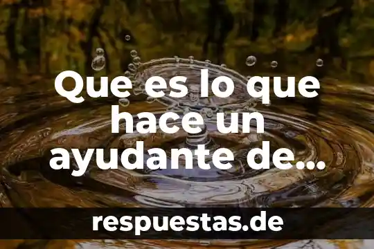 Que es un paleontólogo y que hace 6 Que es lo que hace un ayudante de reparto
