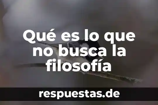Qué es la reverencia según la filosofía 4 Qué es lo que no busca la filosofía