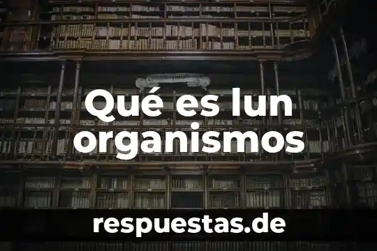 Que es organismos regionales 5 Qué es lun organismos