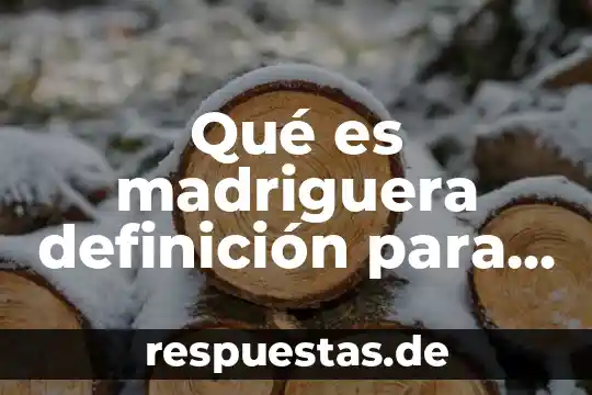 Qué es madriguera definición para niños